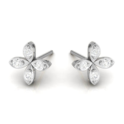 Nova Diamond Studs in 14k Gold - Jewelslane