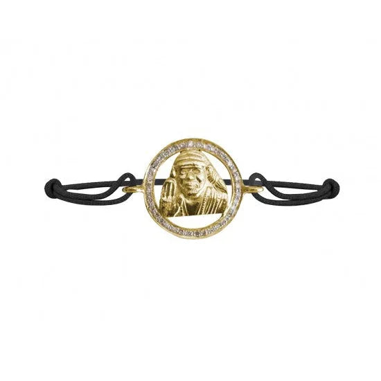 Om Sai Gold & Diamond Bracelet - Jewelslane