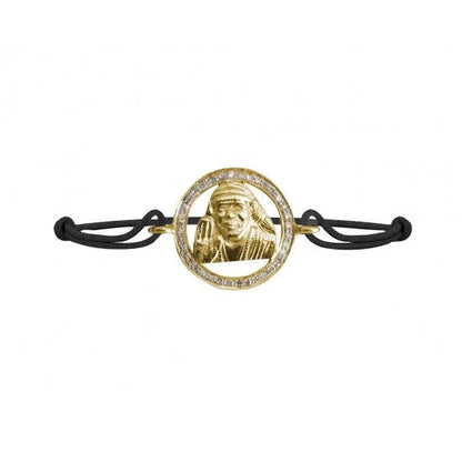 Om Sai Gold & Diamond Bracelet - Jewelslane