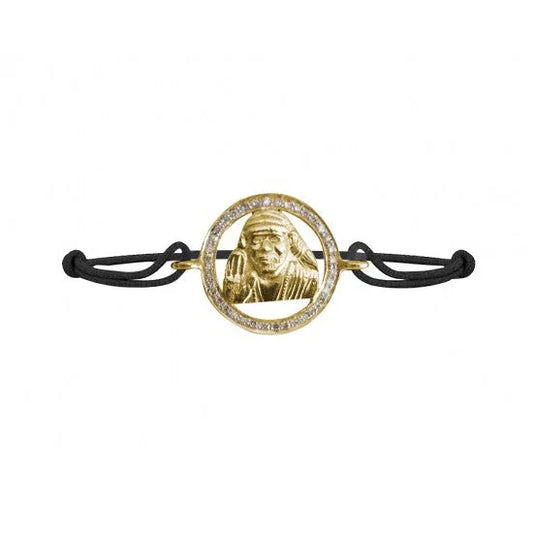 Om Sai Gold & Diamond Bracelet - Jewelslane