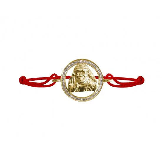 Om Sai Gold & Diamond Bracelet - Jewelslane