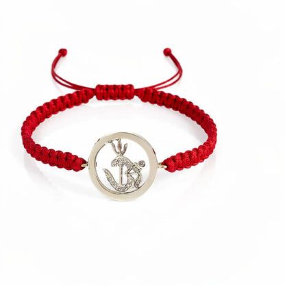 Om Shakti Bracelet in Gold with Diamond - Jewelsllane