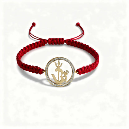Om Shakti Gold & Diamond Bracelet  Jewelsalne