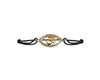 Om charm Bracelet inset in evil eye with diamonds - Jewelslane
