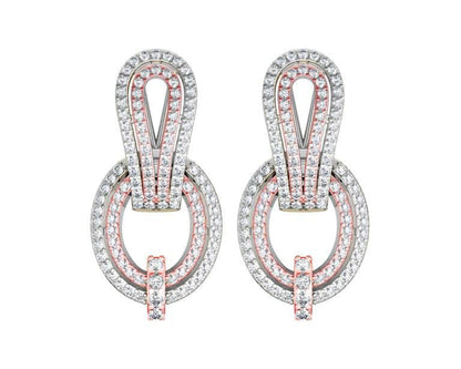 Diamond Contemporary Ear Clips - Jewelslane
