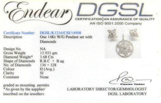 Diamond Pendant Set - Jewelslane