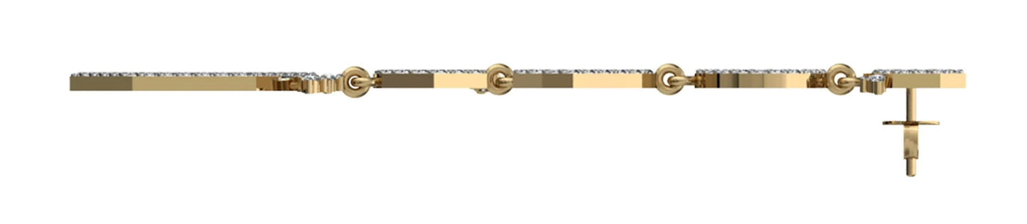 Radical Style Diamond Danglers - Jewelslane