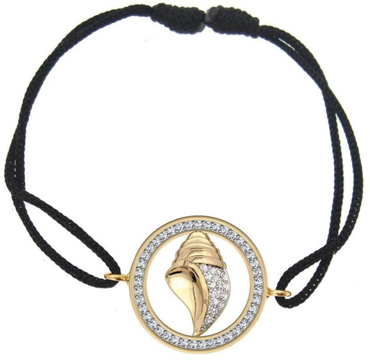 Sacred Shankh Bracelet in Gold - Jewelslane
