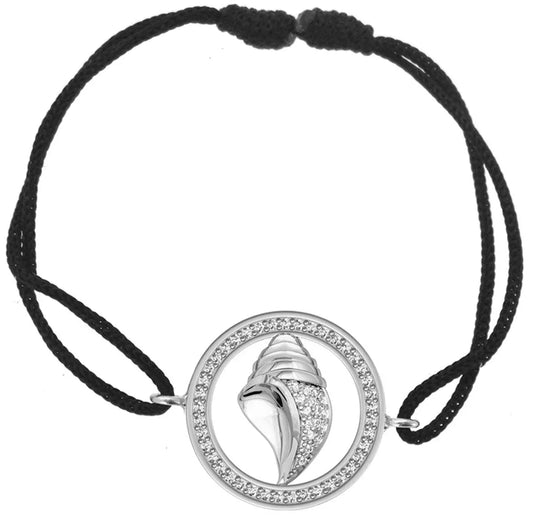Sacred Shankh Bracelet in Silver - Jewelslane