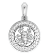 Scorpio Charm in Silver - Jewelslane