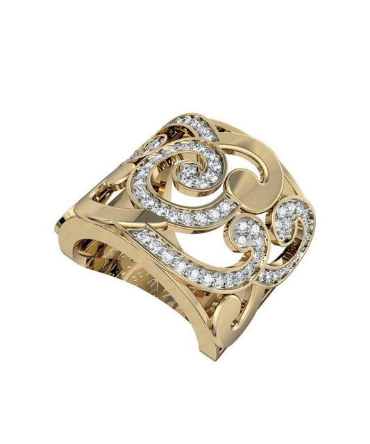 Seamless Swirl Diamond Band - Jewelslane