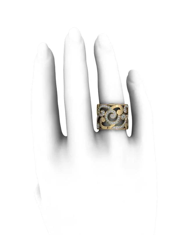 Seamless Swirl Diamond Band - Jewelslane