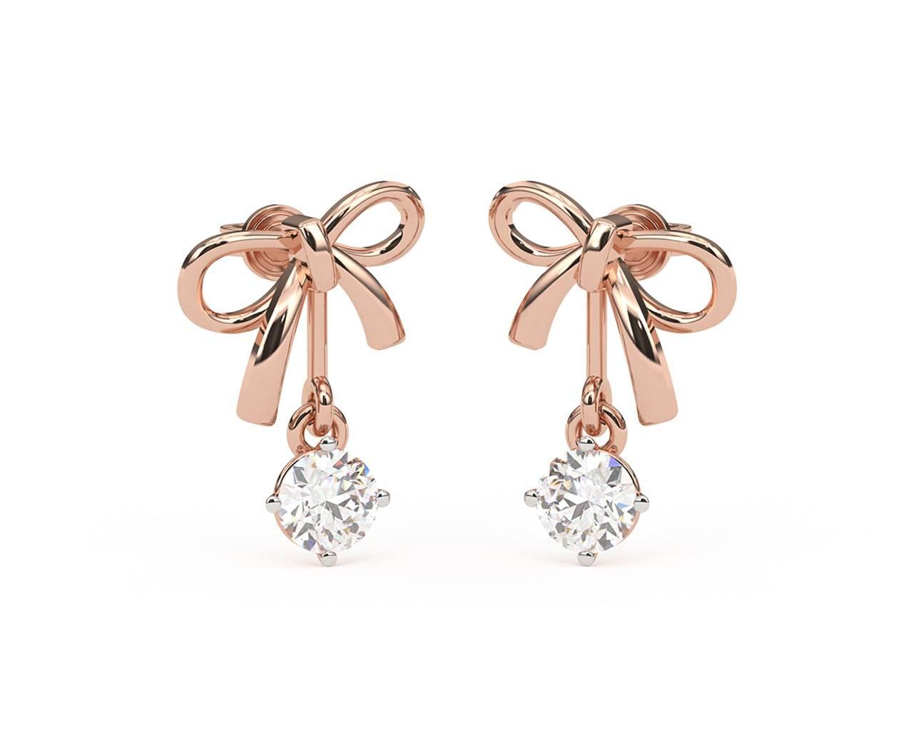 Selina Diamond Earring in 14k Gold - Jewelslane