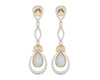 Sica Diamond Danglers in 18k gold - Jewelslane