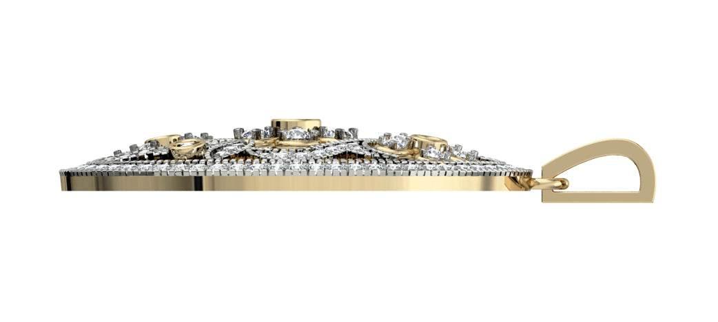Stylish diamond Pendant - Jewelslane