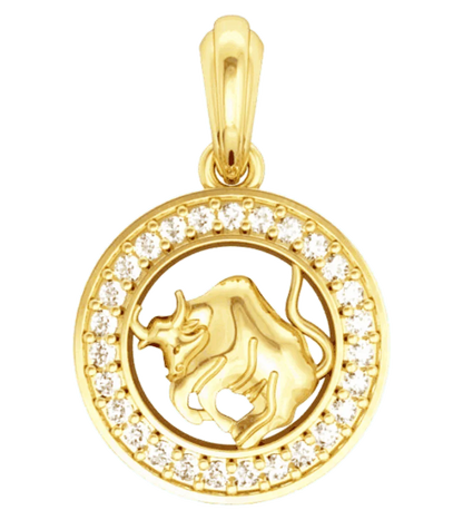 Taurus Charm in Gold - Jewelslane