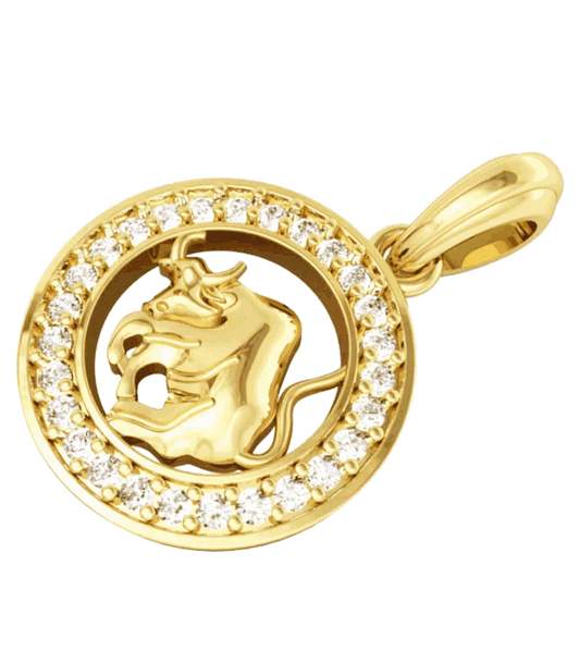 Taurus Charm in Gold - Jewelslane
