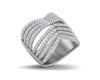 Tracy Wide Diamond Band in 18k gold - Jewelslane