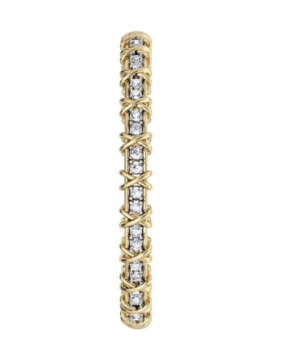Two tone diamond bangle - Jewelslane