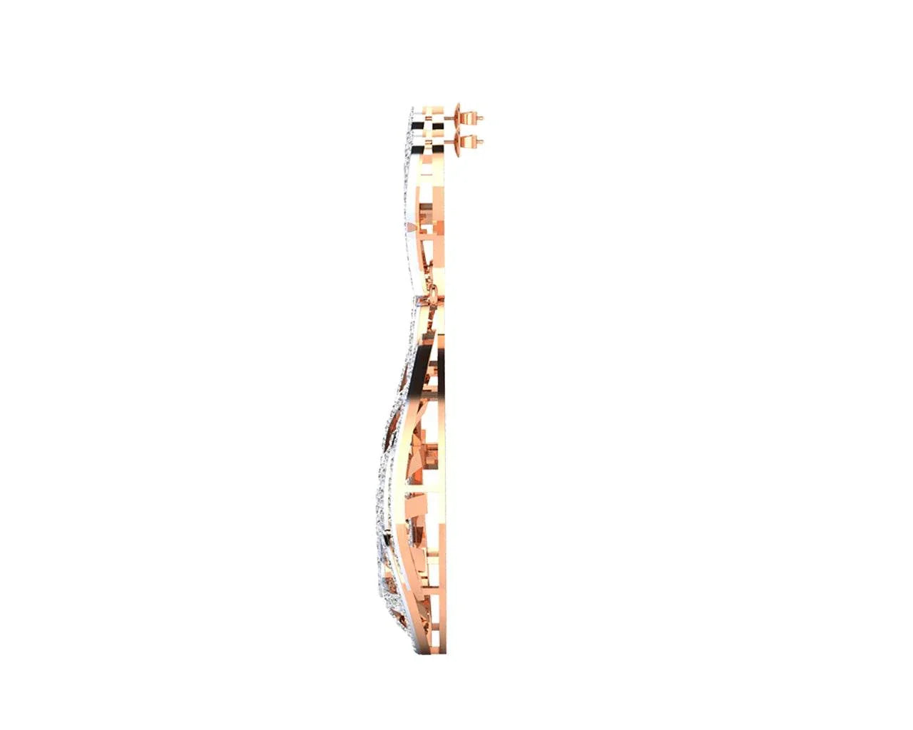 Venna Diamond Danglers in 18k gold - Jewelslane