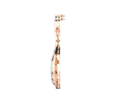 Venna Diamond Danglers in 18k gold - Jewelslane