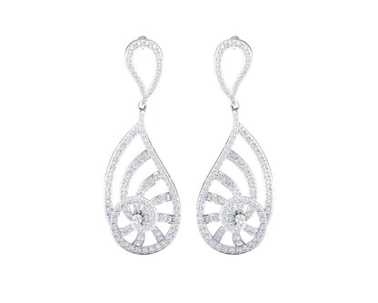 Venna Diamond Danglers in 18k gold - Jewelslane