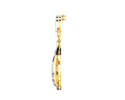 Venna Diamond Danglers in 18k gold - Jewelslane