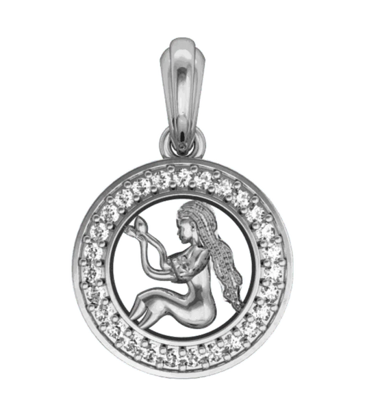 Virgo Charm in silver - Jewelslane