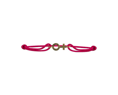 Women’s sign bracelet in gold with diamonds - Jewelslane