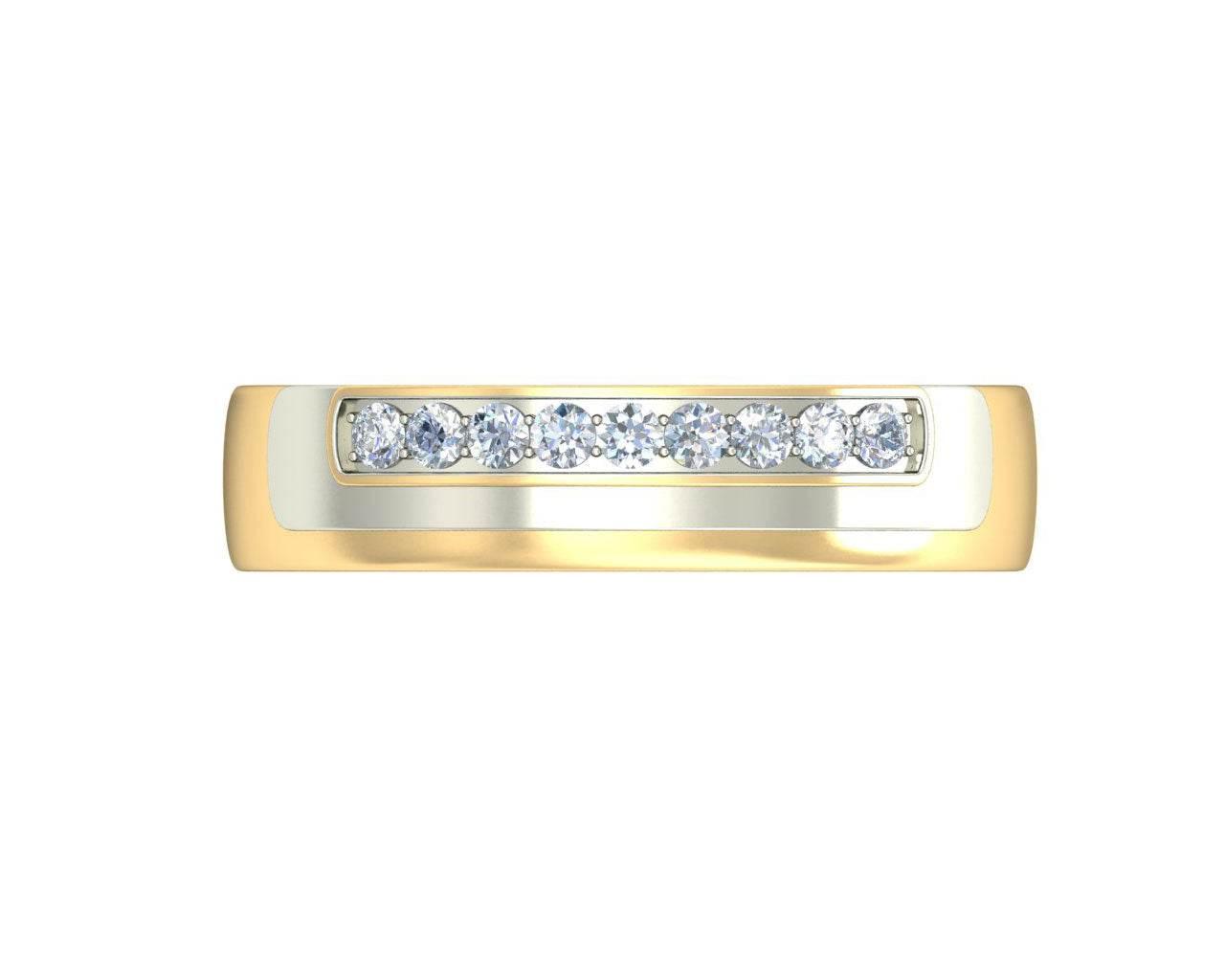 Aarush Men’s Diamond Band - Jewelslane