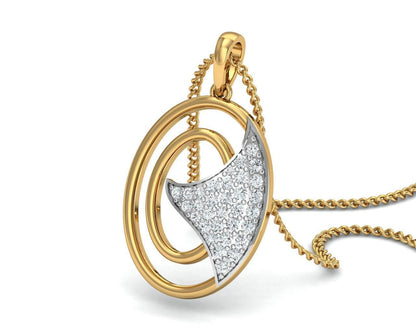 Aarya Diamond Pendant Set - Jewelslane