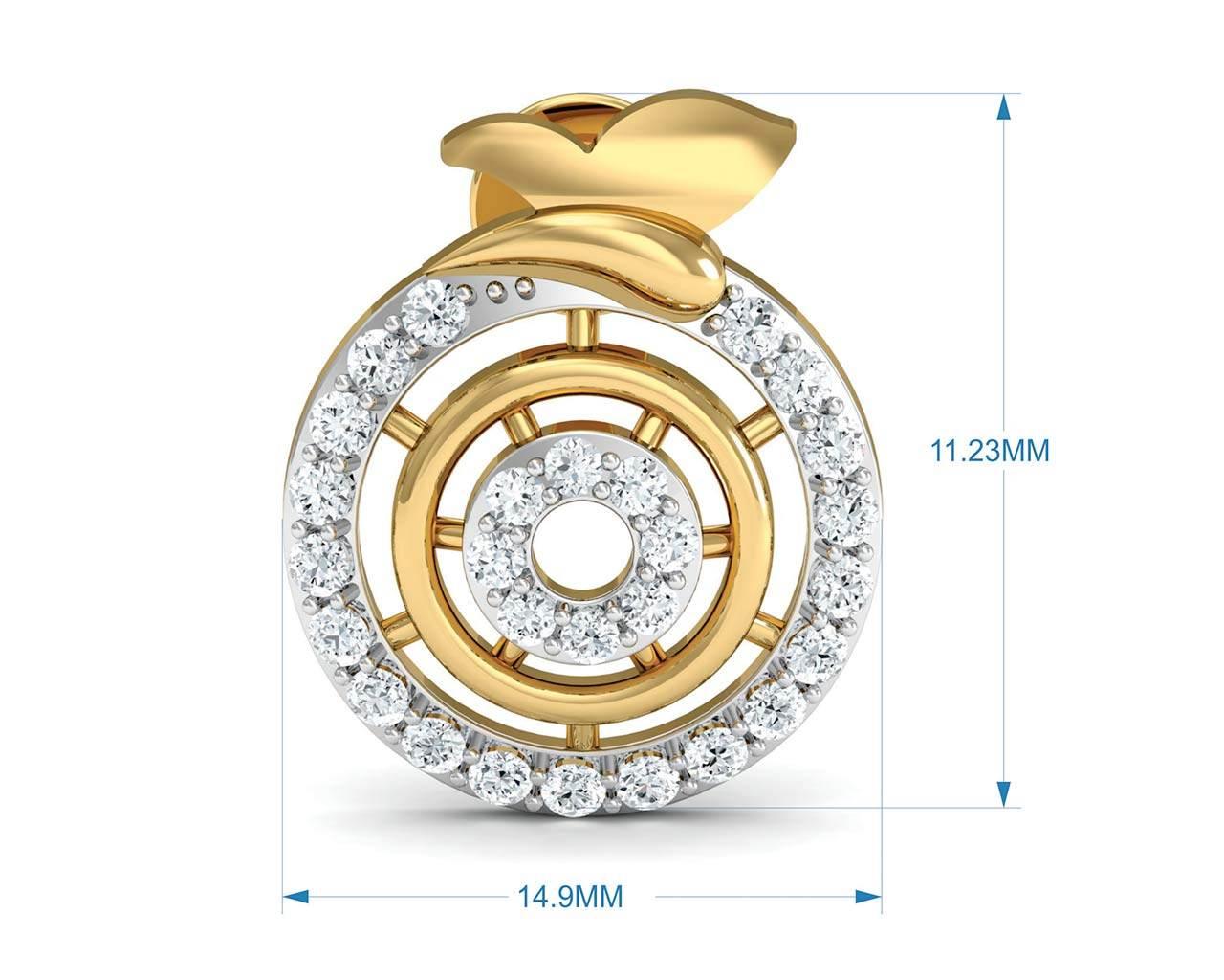 Aditri Daily Wear Diamond Pendant Set - Jewelslane