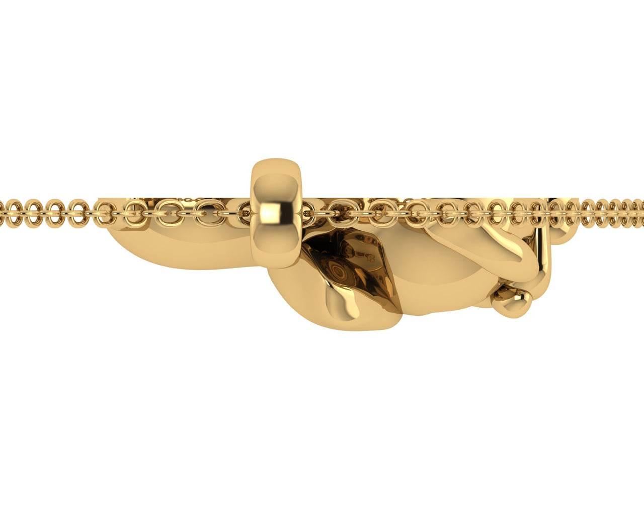 Adorable Puppy Charm in Gold - Jewelslane