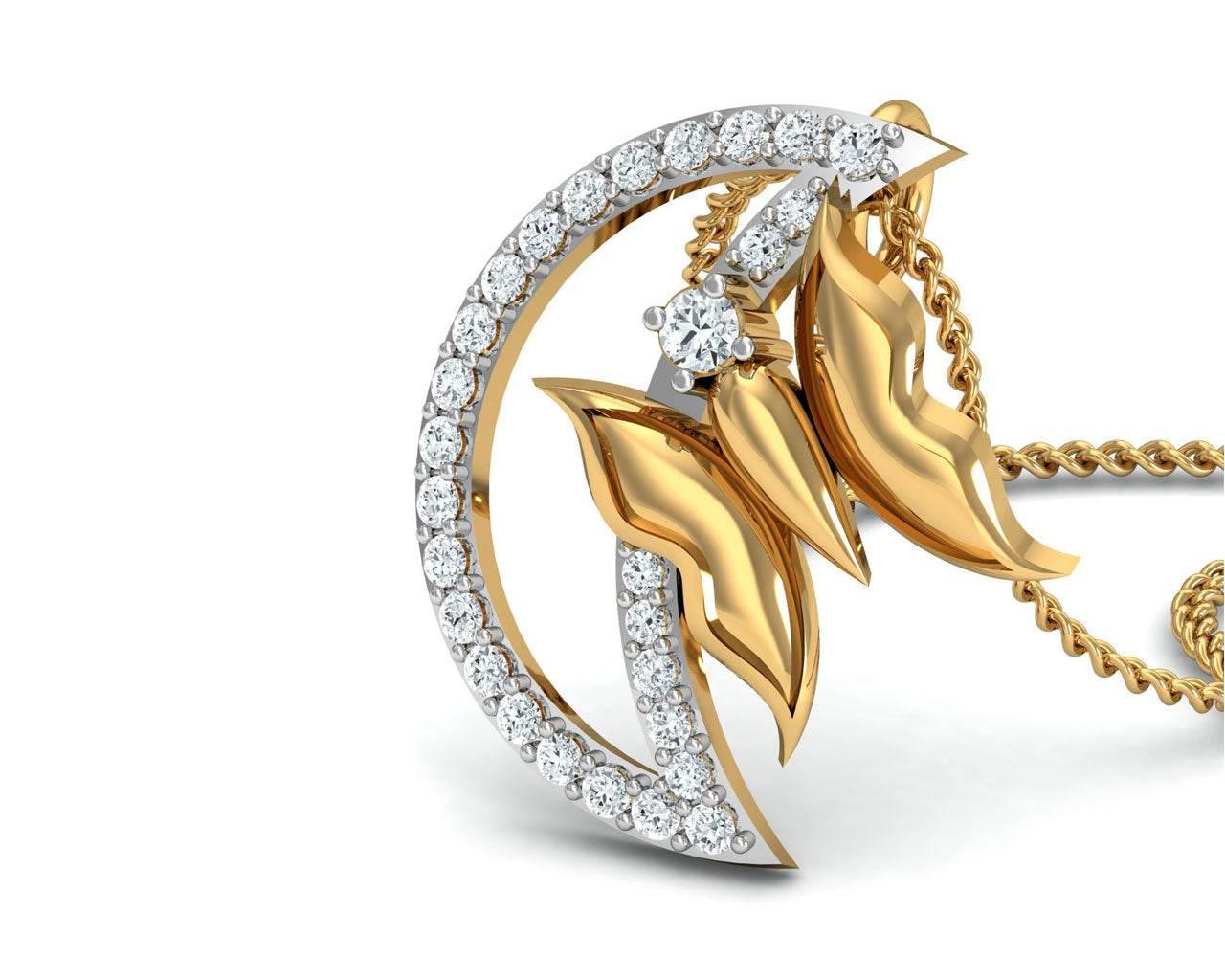 Afni Diamond Pendant Set - Jewelslane