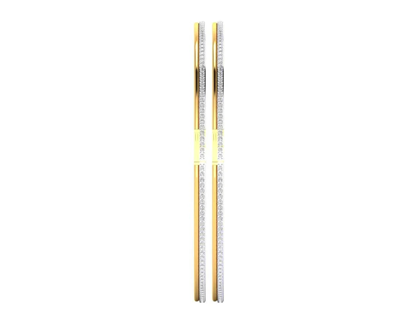 Alisha Ladies Bangles in 14k Gold - Jewelslane