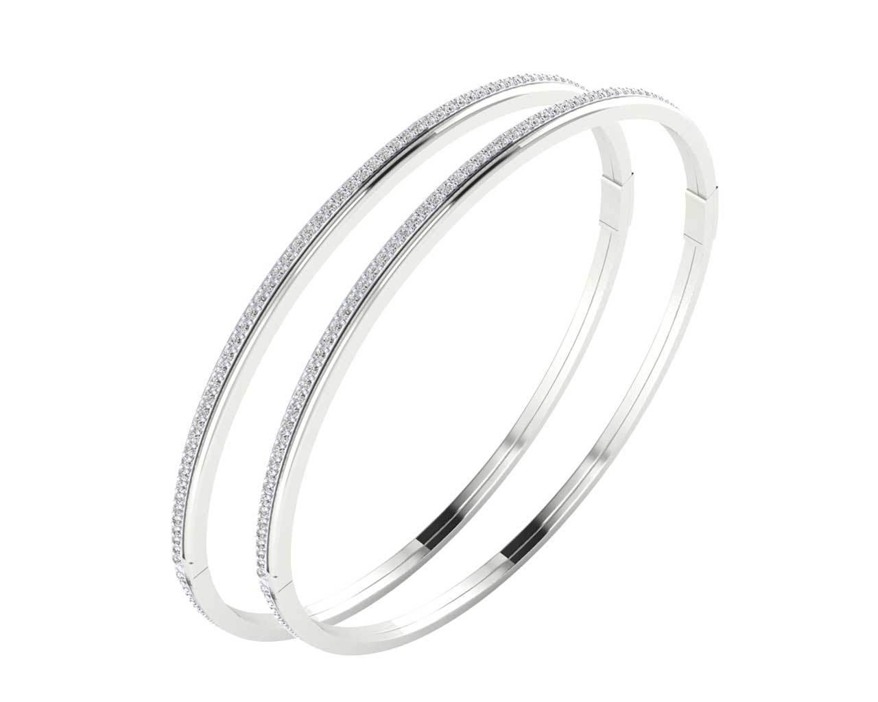 Alisha Ladies Bangles in 14k Gold - Jewelslane