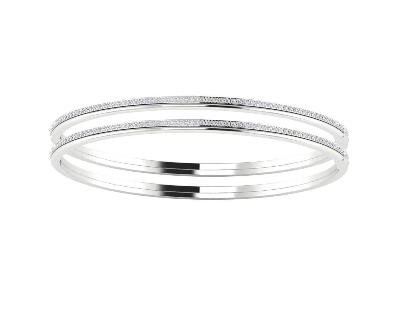 Alisha Ladies Bangles in 14k Gold - Jewelslane