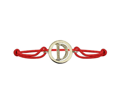 Alphabet Bracelet with Diamonds D - Jewelslane