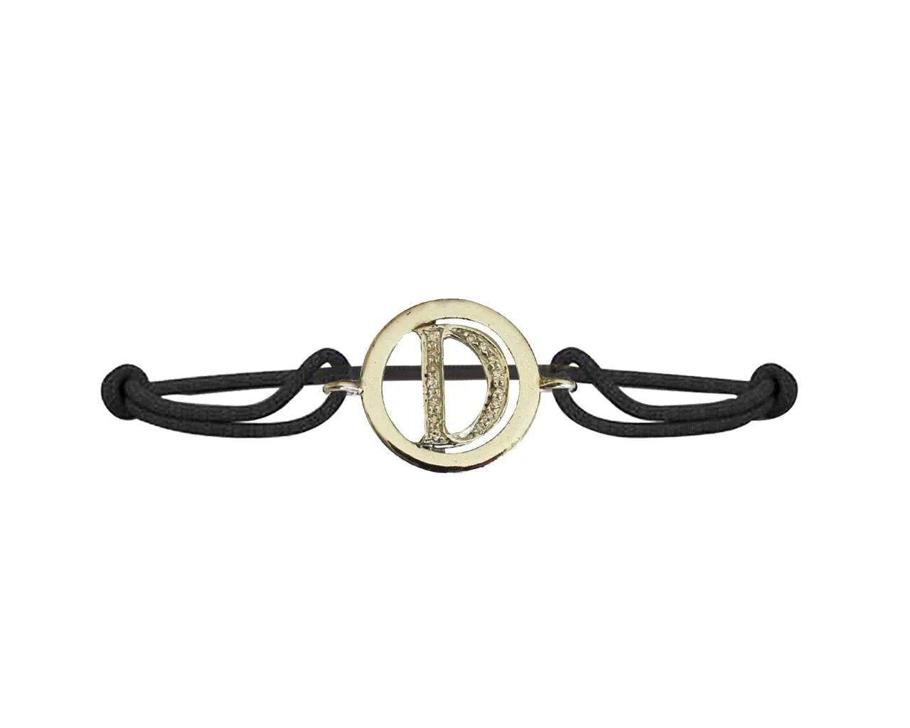 Alphabet Bracelet with Diamonds D - Jewelslane