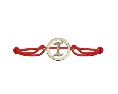 Alphabets Bracelet with diamonds I - Jewelslane