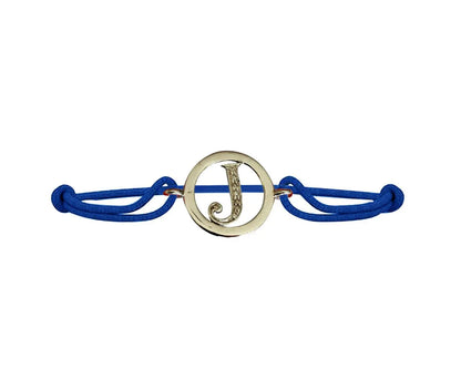 Alphabet Bracelet with Diamonds J - Jewelslane