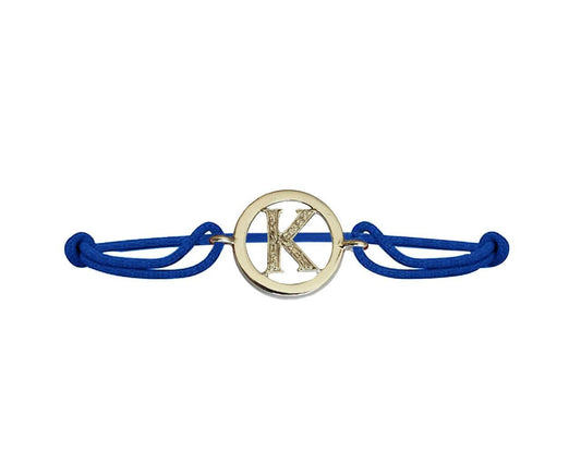 Alphabet Bracelet with diamonds K - Jewelslane