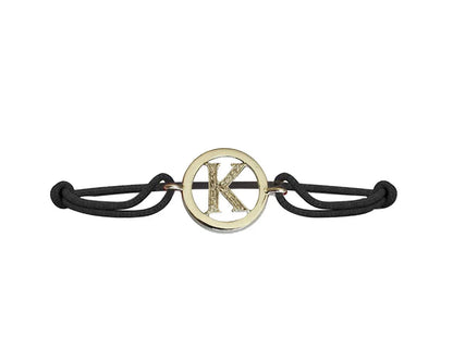 Alphabet Bracelet with diamonds K - Jewelslane