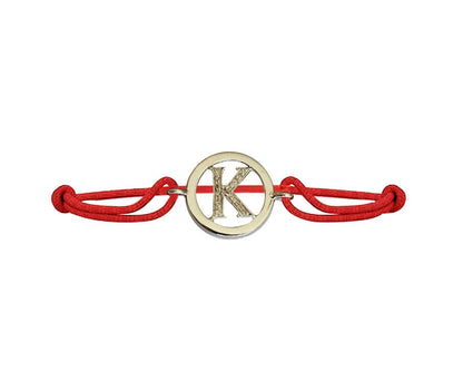Alphabet Bracelet with diamonds K - Jewelslane