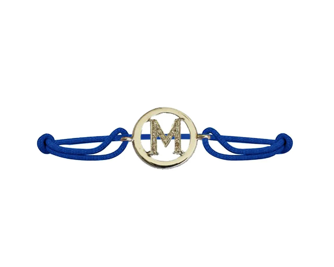 Alphabet Bracelet with Diamonds M - Jewelslane