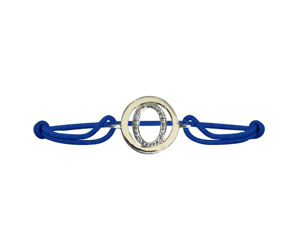 Alphabet Bracelet with diamonds O - Jewelslane