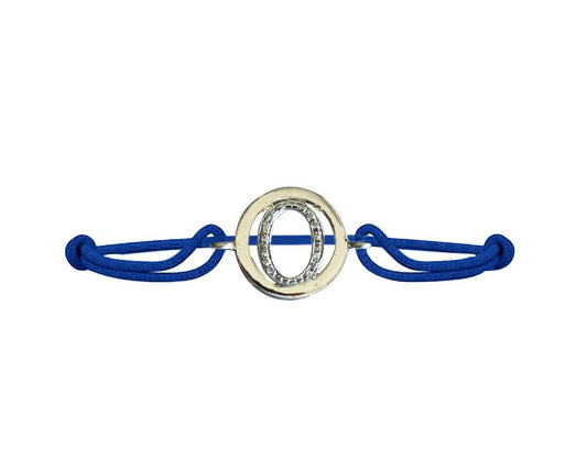 Alphabet Bracelet with diamonds O - Jewelslane