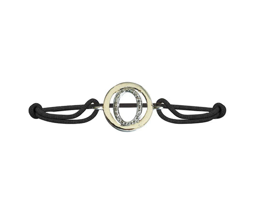 Alphabet Bracelet with diamonds O - Jewelslane