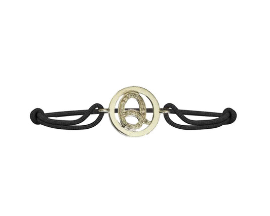 Alphabets Bracelet with diamonds Q - Jewelslane