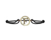 Alphabet bracelet with diamonds F - Jewelslane